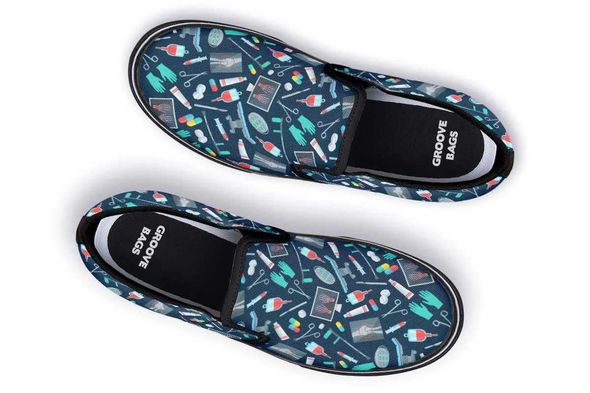 Surgeon Pattern Slip-On Shoes