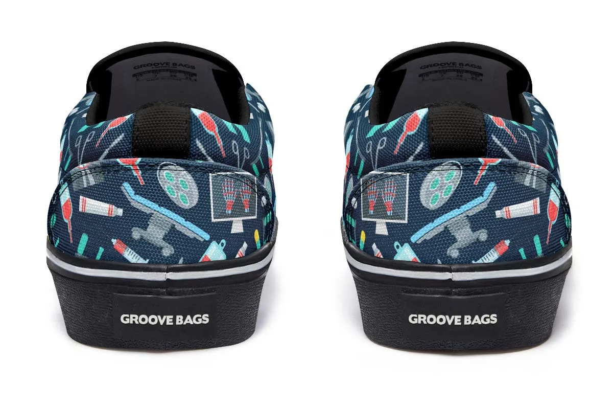Surgeon Pattern Slip-On Shoes