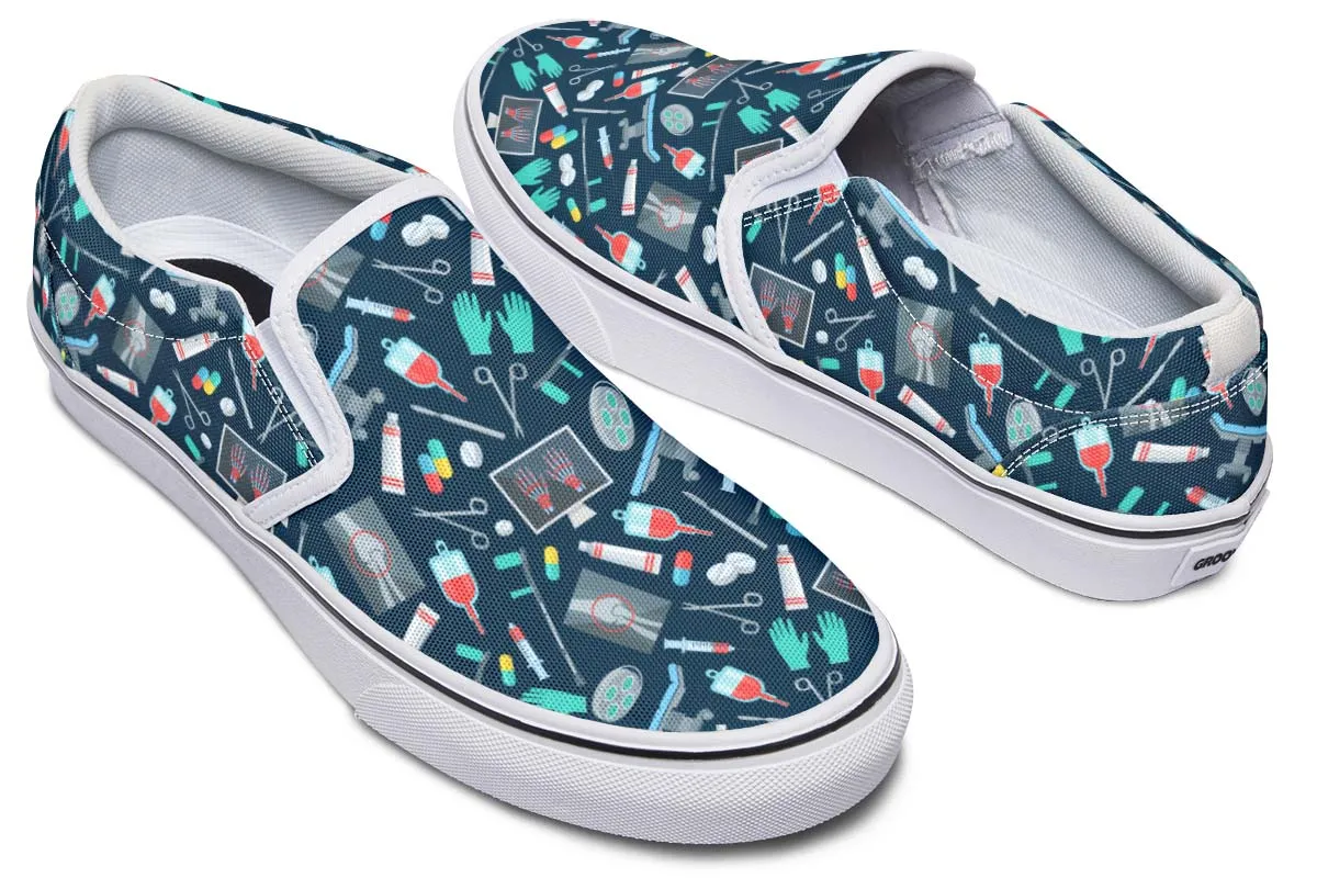 Surgeon Pattern Slip-On Shoes