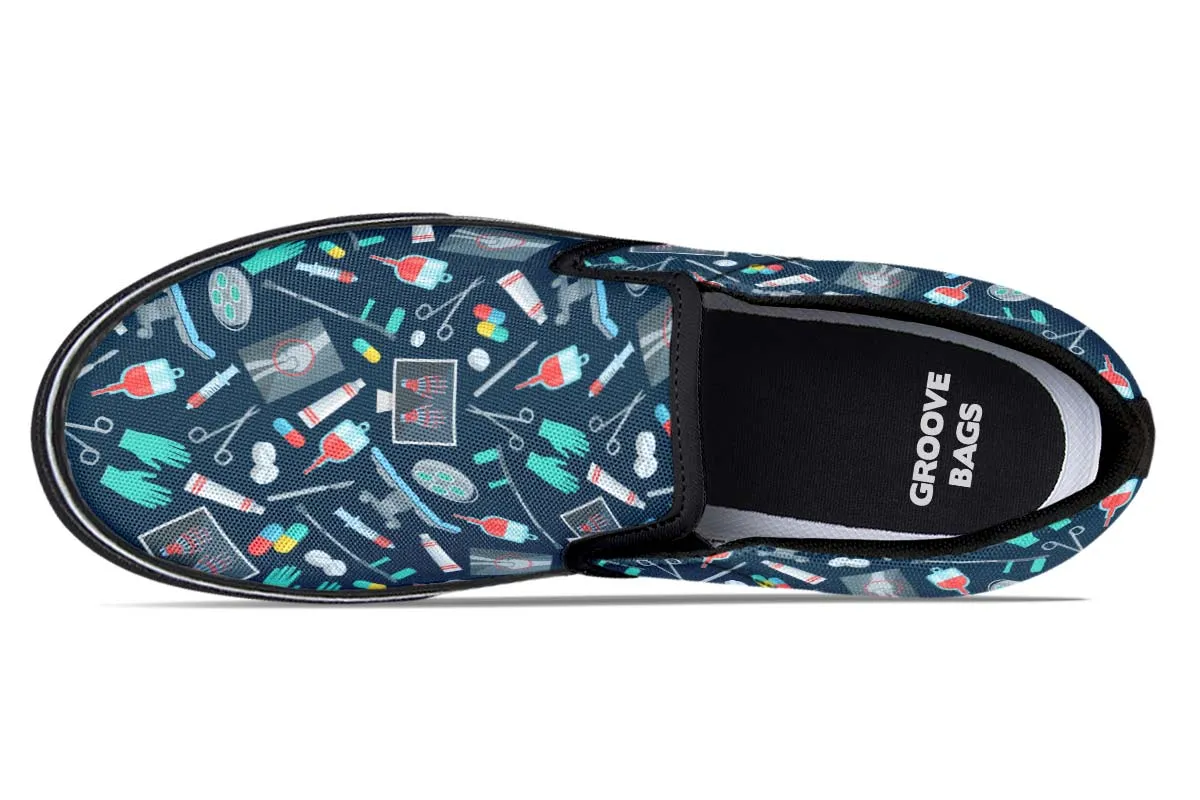 Surgeon Pattern Slip-On Shoes