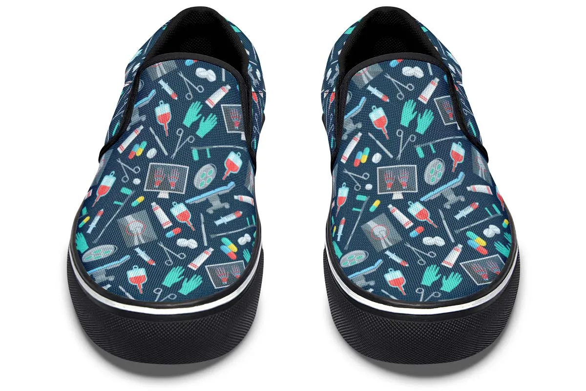 Surgeon Pattern Slip-On Shoes