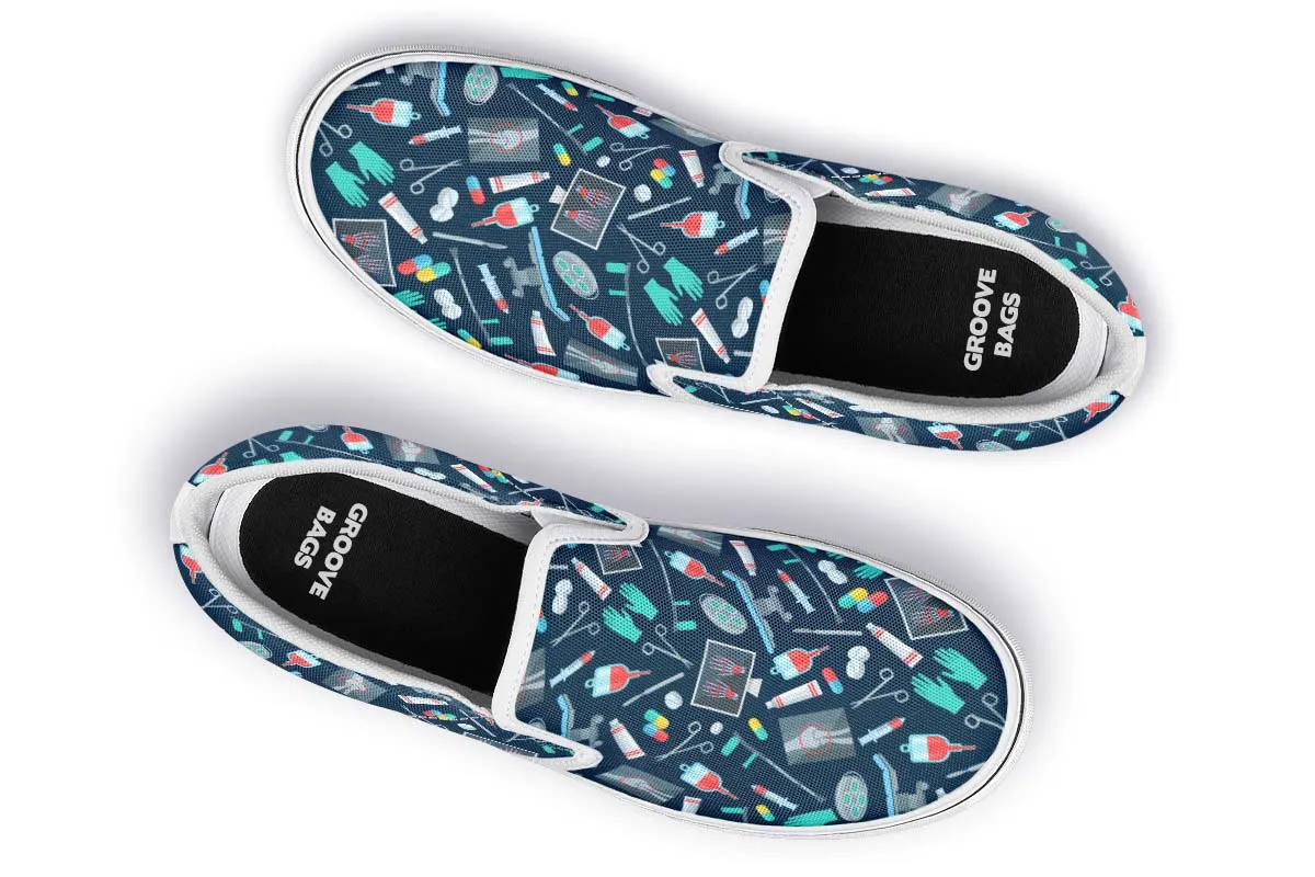 Surgeon Pattern Slip-On Shoes