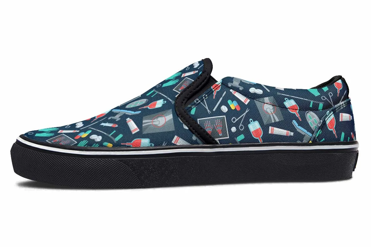Surgeon Pattern Slip-On Shoes