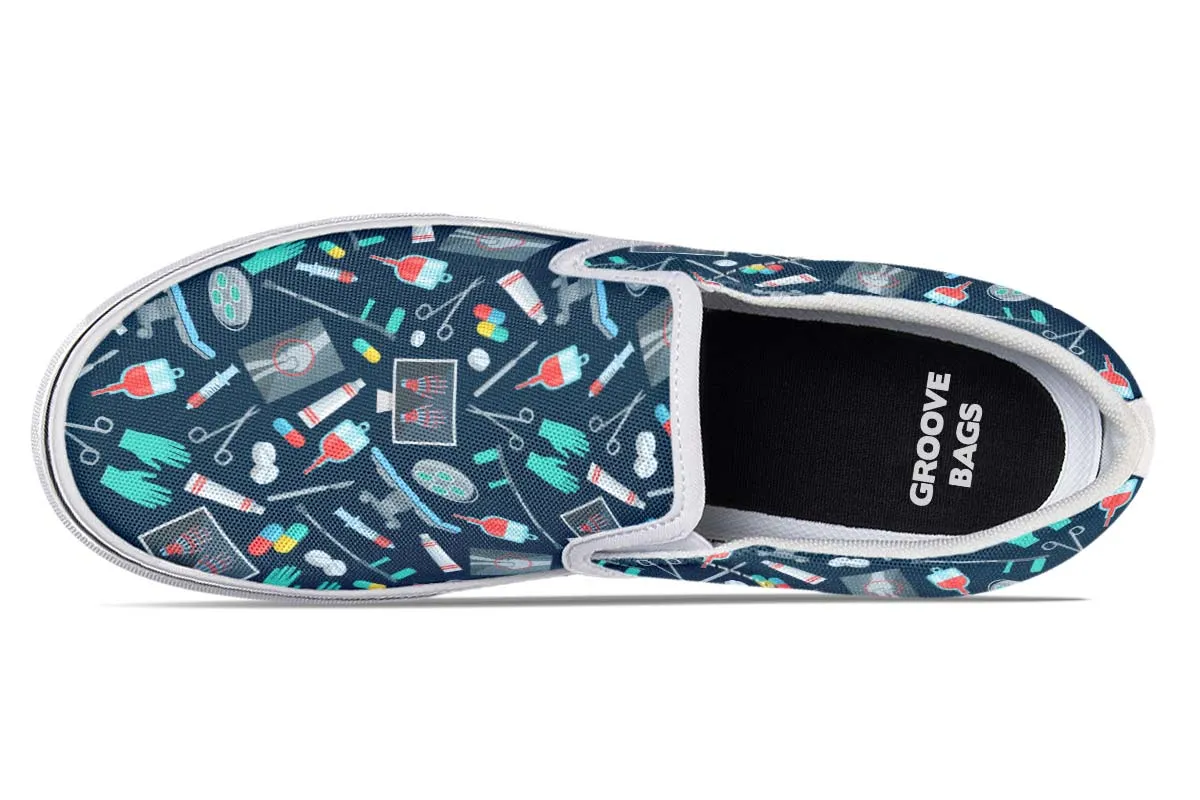 Surgeon Pattern Slip-On Shoes