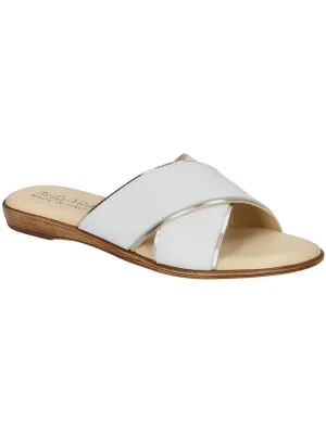 Tab-Italy Womens Leather Slide Sandals
