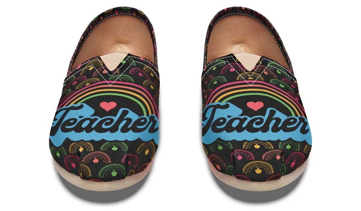 Teacher Rainbow Casual Shoes
