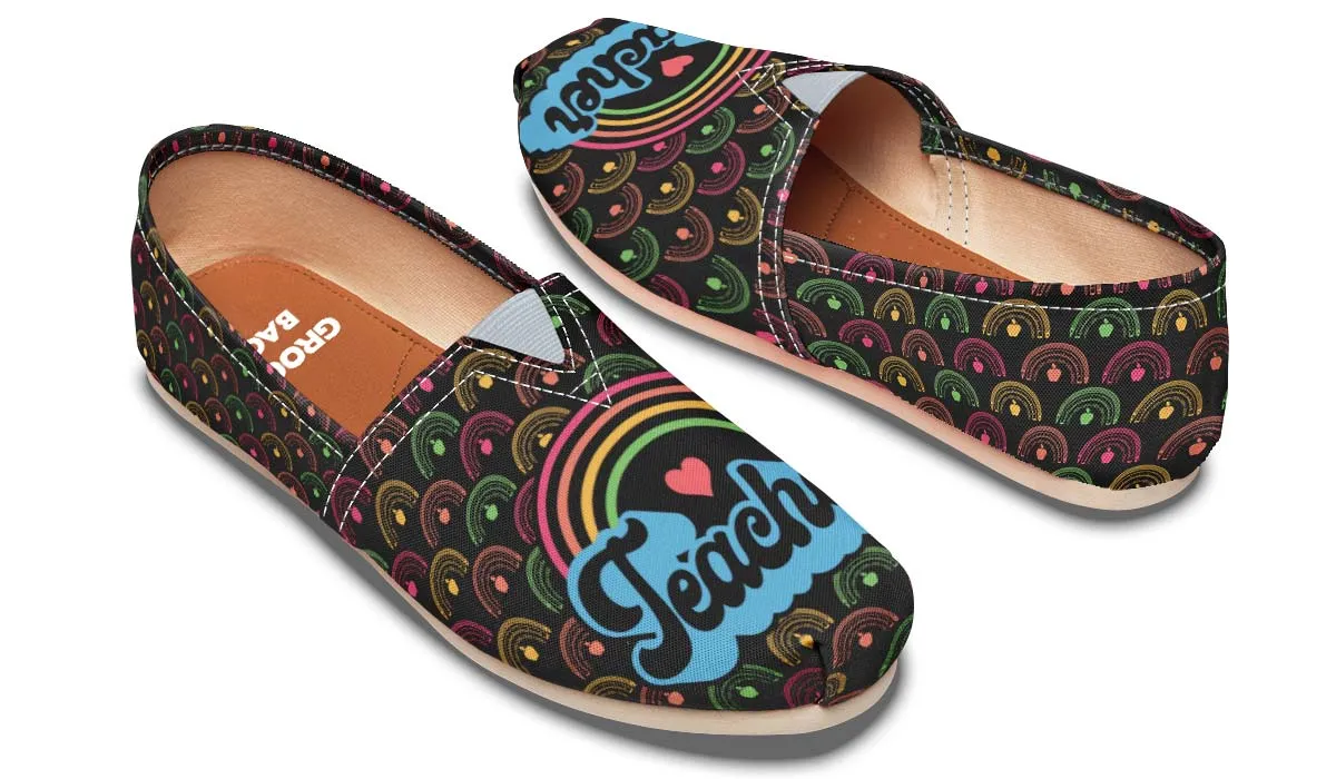 Teacher Rainbow Casual Shoes