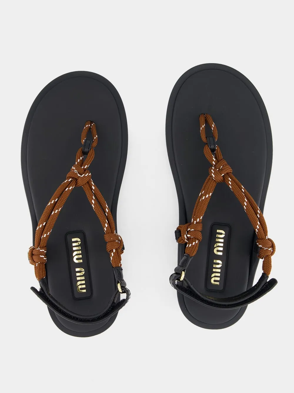 Tobacco Riviere Sandals in Rope