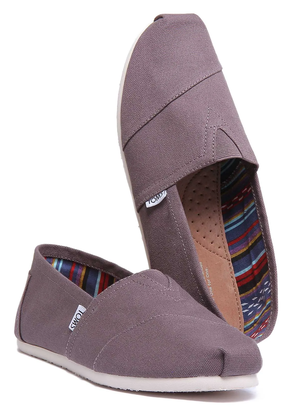 Toms Classic Slip On In Grey