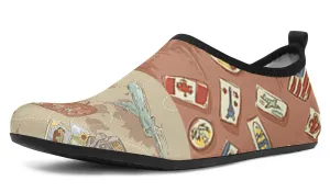 Travel Suitcase Aqua Barefoot Shoes