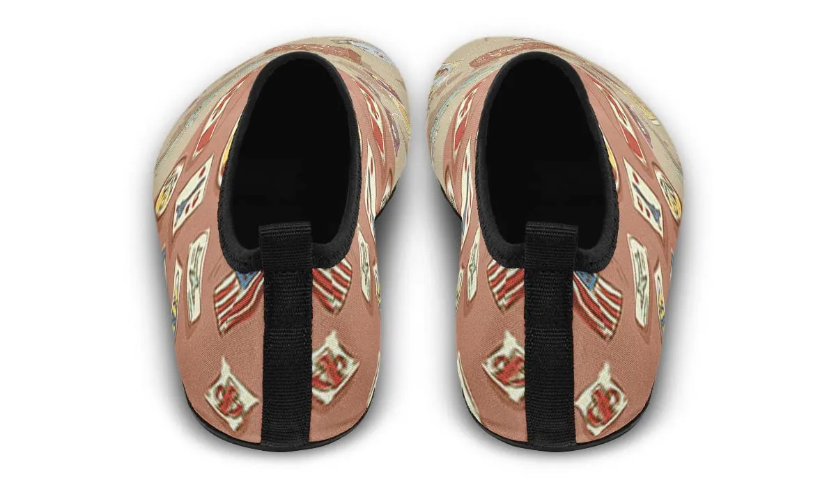 Travel Suitcase Aqua Barefoot Shoes
