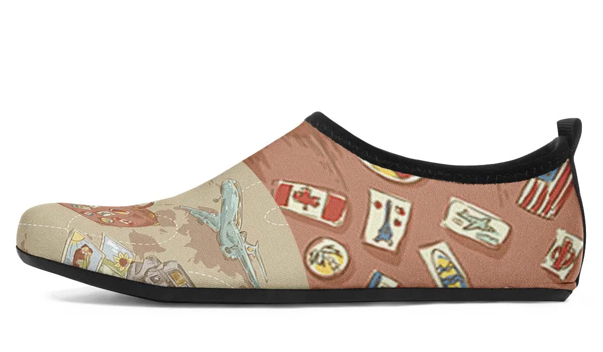 Travel Suitcase Aqua Barefoot Shoes