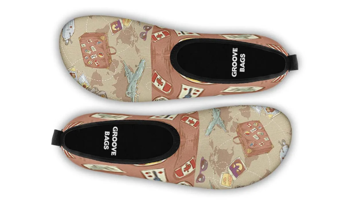 Travel Suitcase Aqua Barefoot Shoes