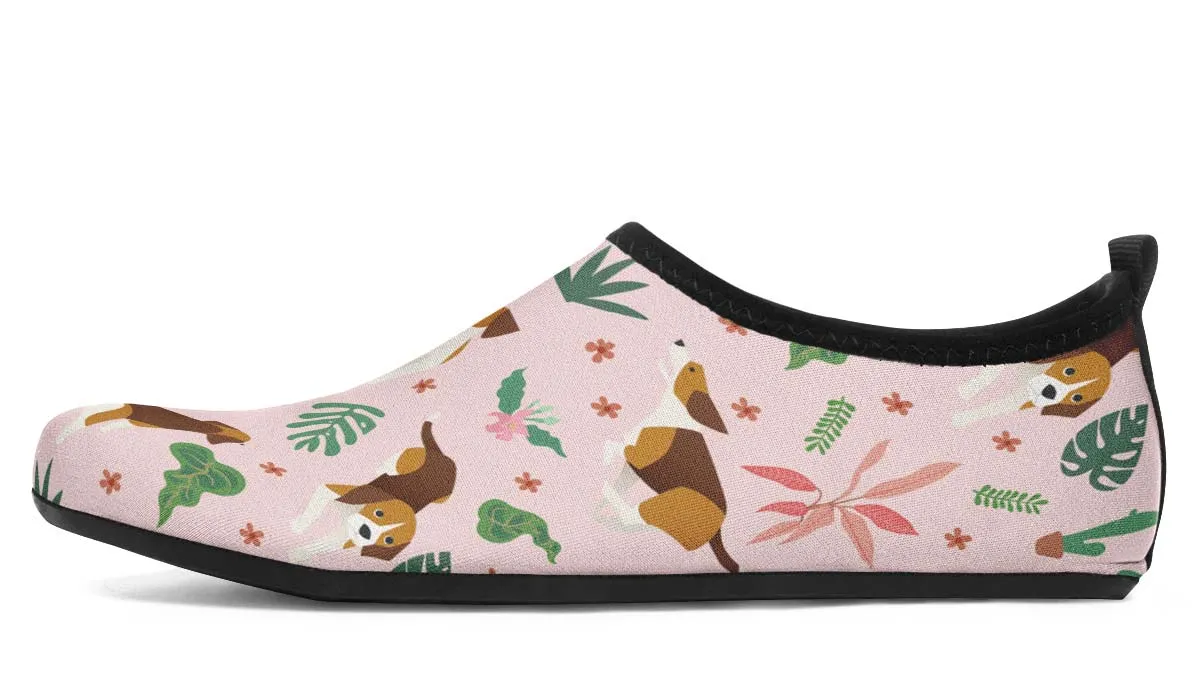 Tropical Beagle Aqua Barefoot Shoes
