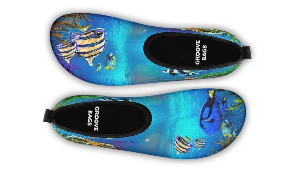 Tropical Ocean Aqua Barefoot Shoes