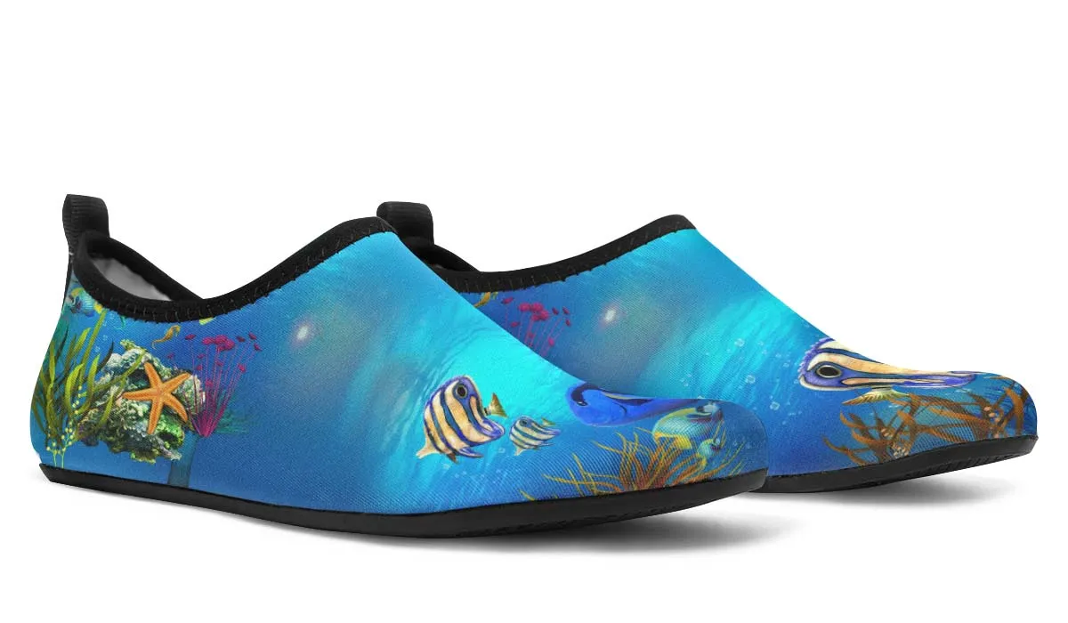 Tropical Ocean Aqua Barefoot Shoes