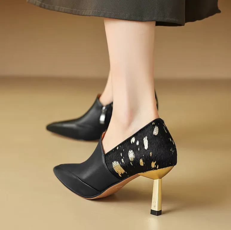 USS Shoes Raiza Women's Elegant Leather High Heel Pumps