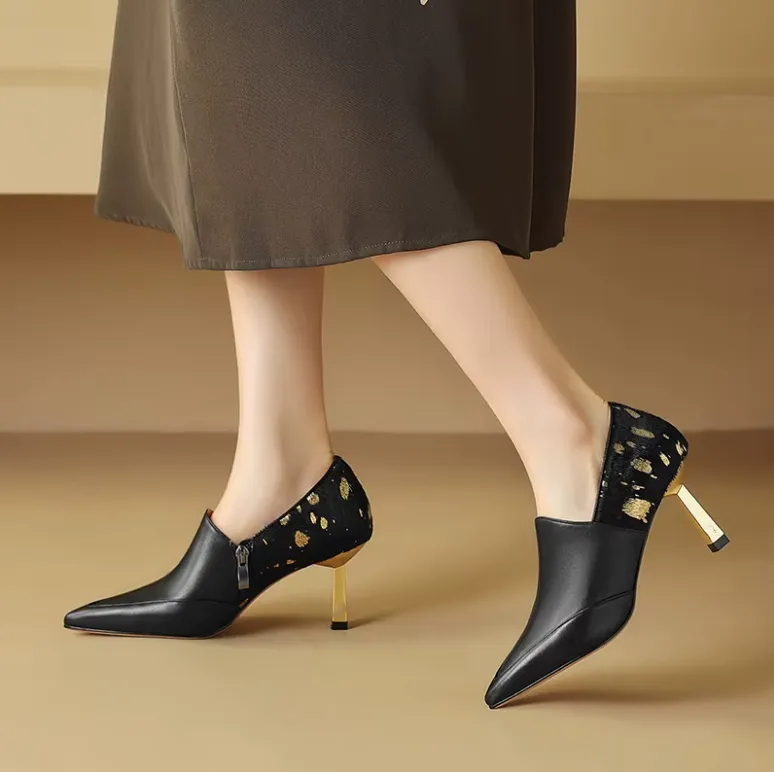 USS Shoes Raiza Women's Elegant Leather High Heel Pumps