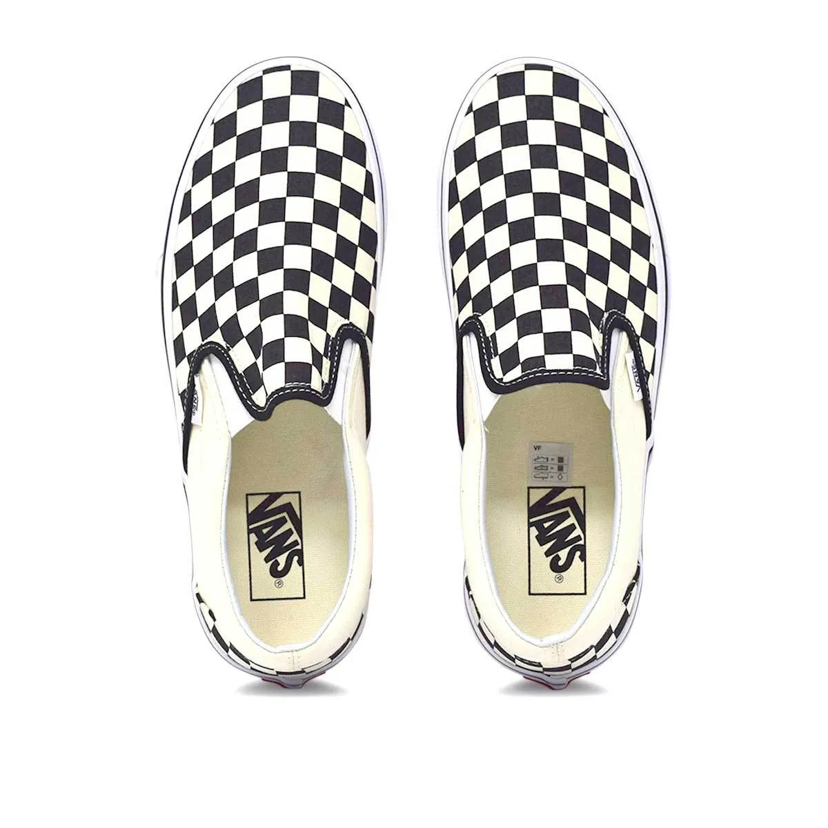 VANS Classic Slip-On Black/White 'Checkerboard' Shoes