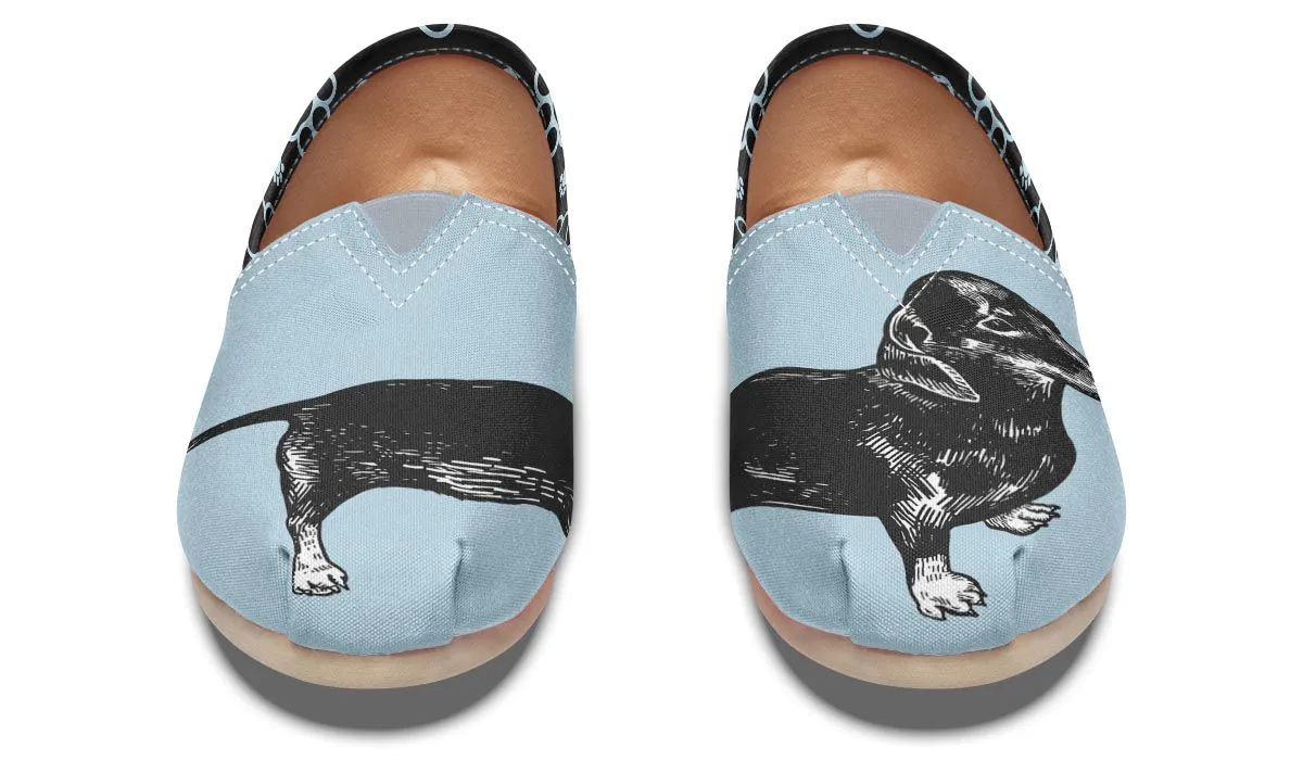 Vintage Dachshund Casual Shoes