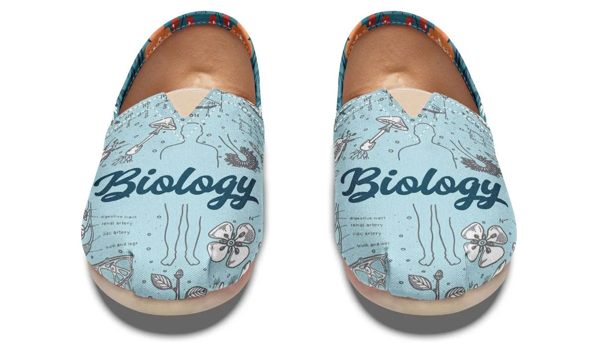 Vintage Floral Biology Casual Shoes