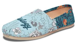 Vintage Floral Biology Casual Shoes