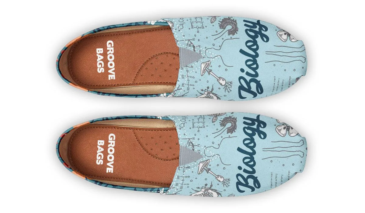 Vintage Floral Biology Casual Shoes