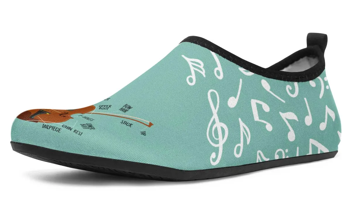 Violin Diagram Aqua Barefoot Shoes