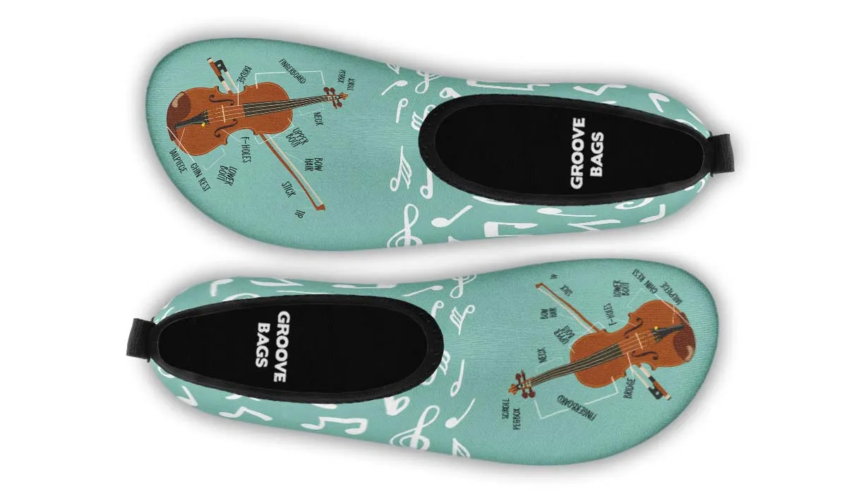 Violin Diagram Aqua Barefoot Shoes