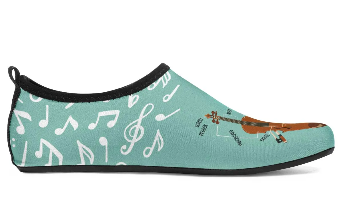Violin Diagram Aqua Barefoot Shoes