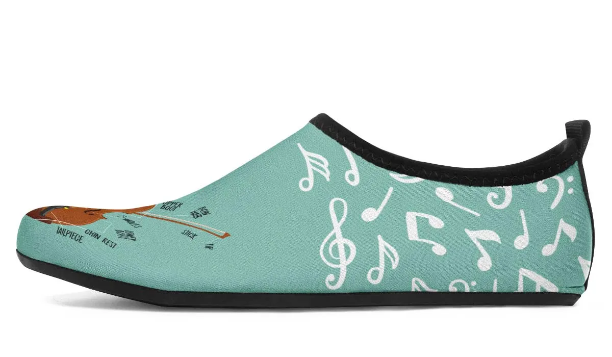 Violin Diagram Aqua Barefoot Shoes