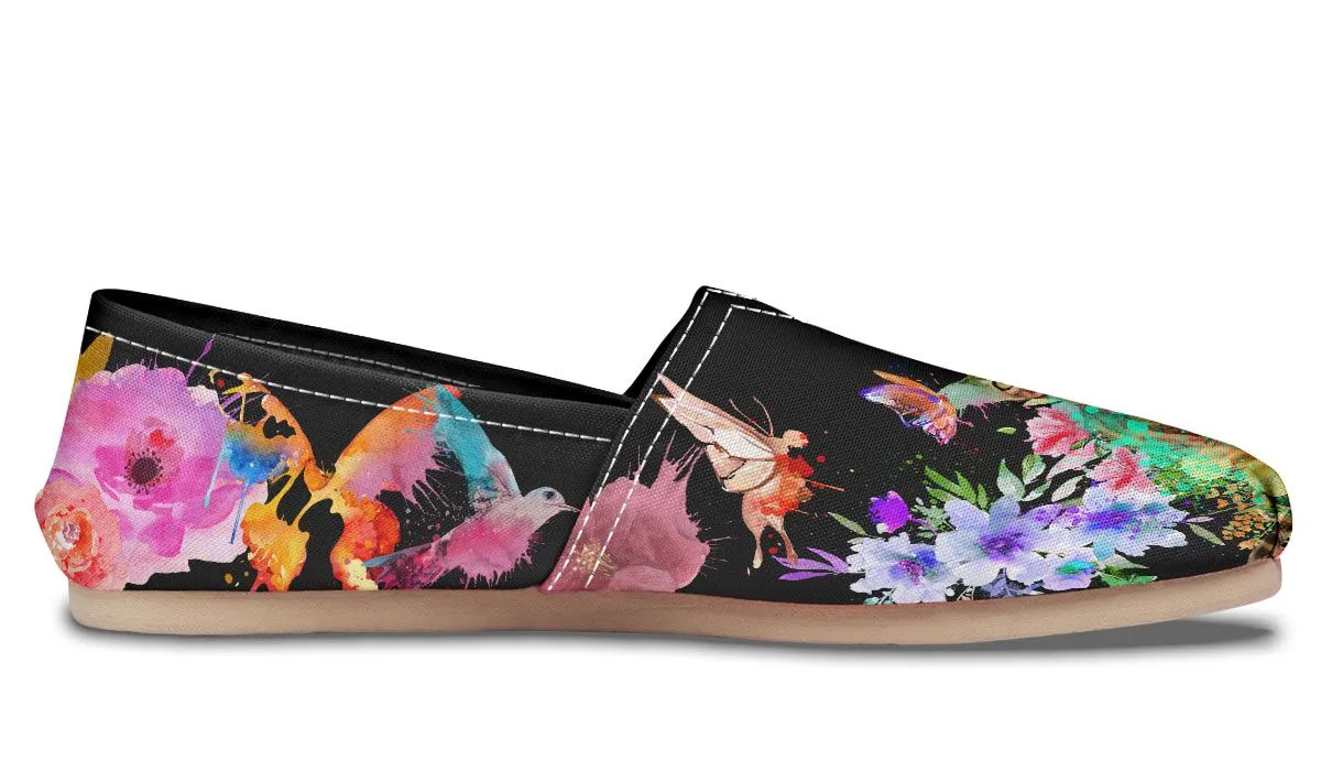 Watercolor Cat Bengal Casual Shoes