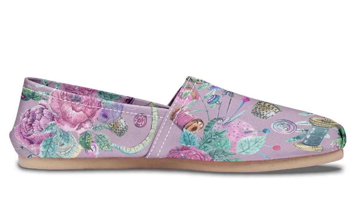 Watercolor Sewing Casual Shoes