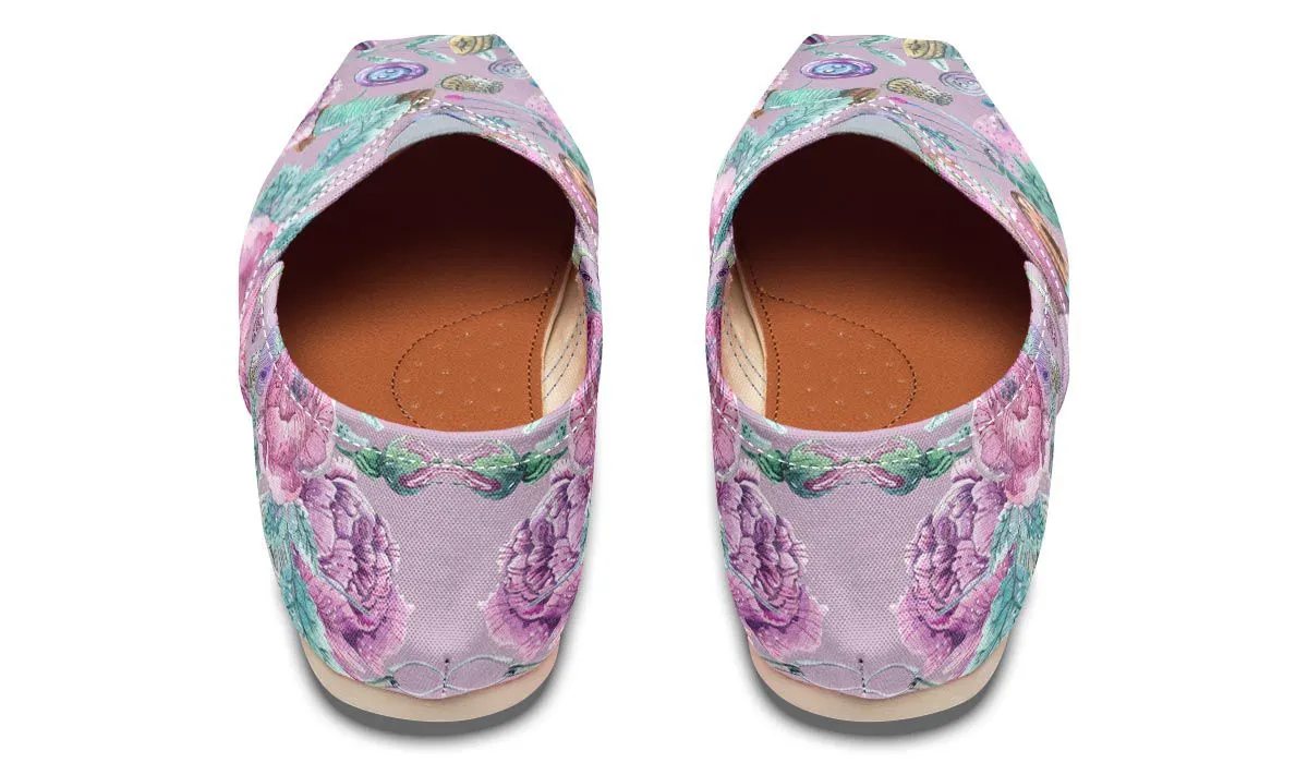 Watercolor Sewing Casual Shoes