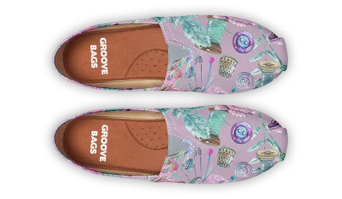 Watercolor Sewing Casual Shoes