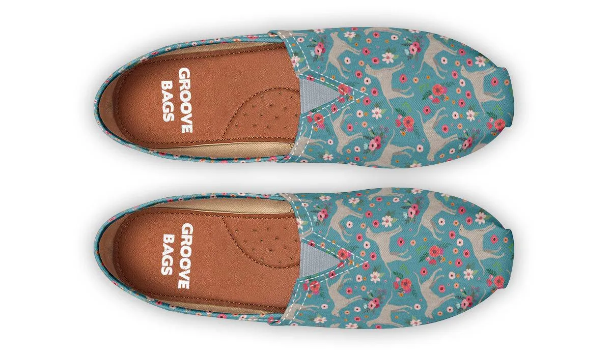 Weimaraner Flower Casual Shoes