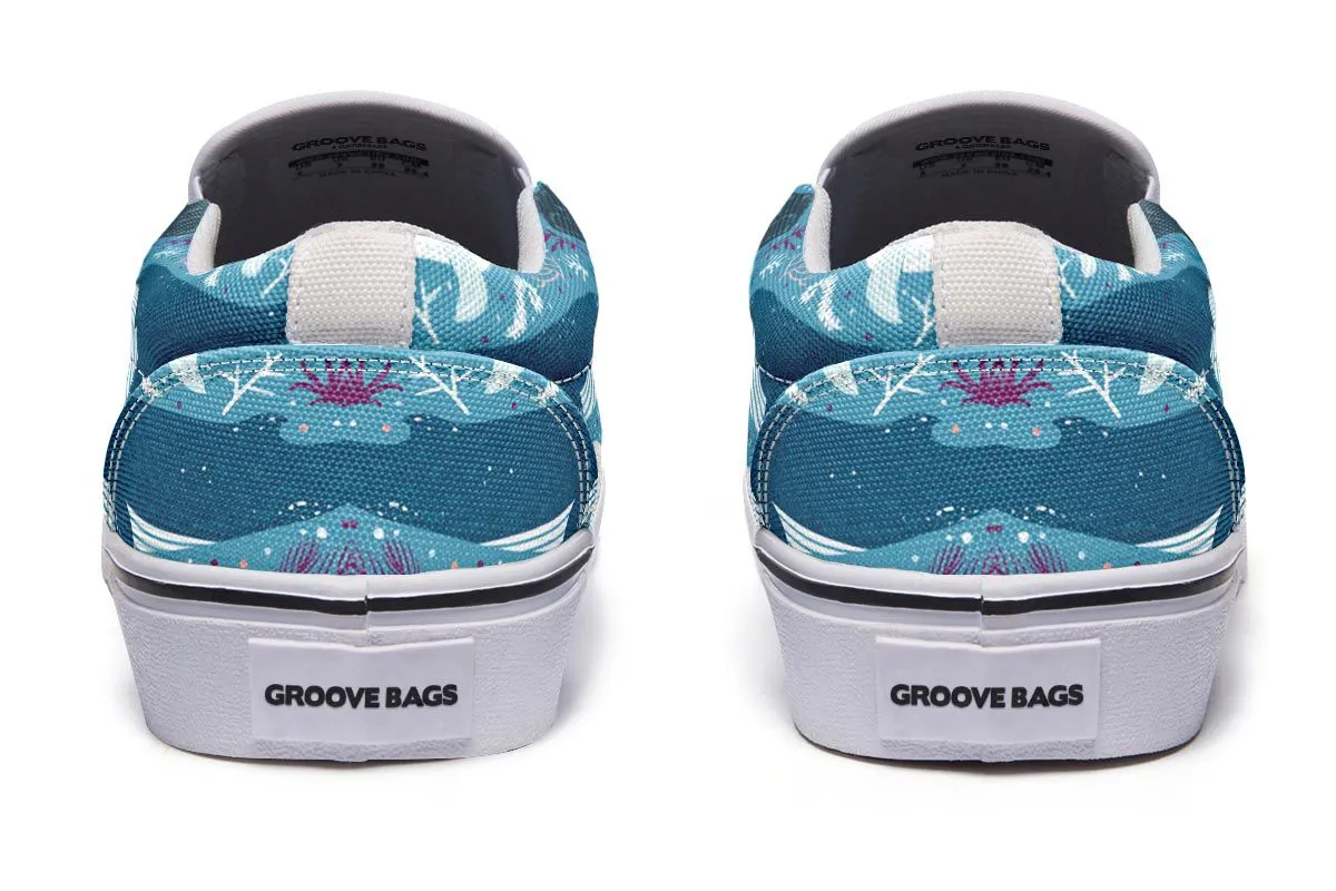 Whale Party Slip-On Shoes