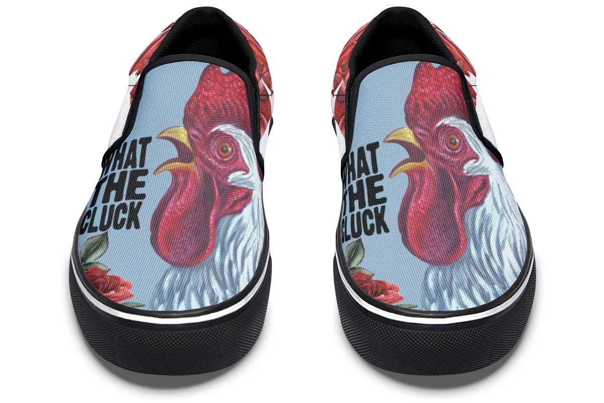 What The Cluck Slip-On Shoes
