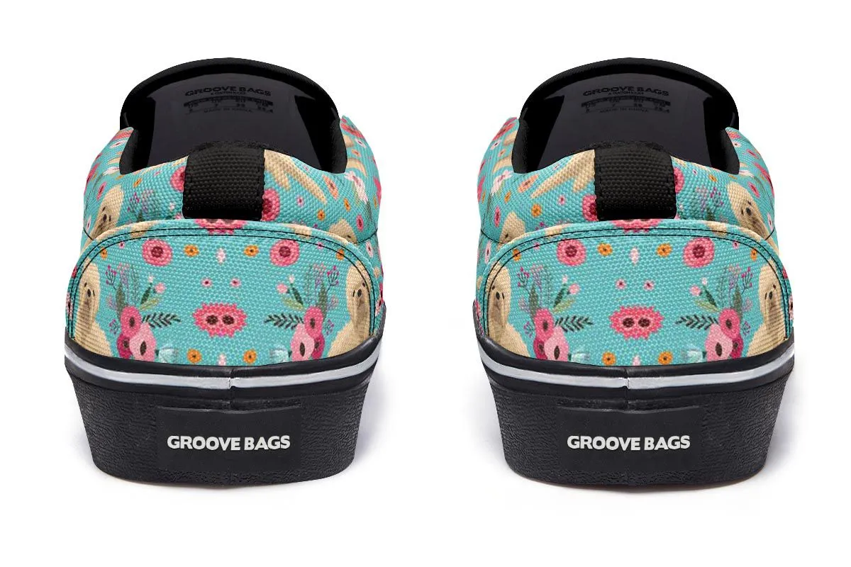 Wheaten Terrier Flower Slip-On Shoes