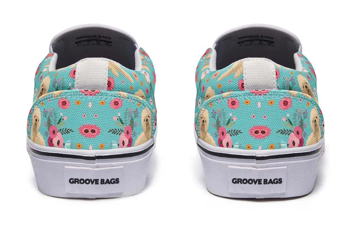Wheaten Terrier Flower Slip-On Shoes