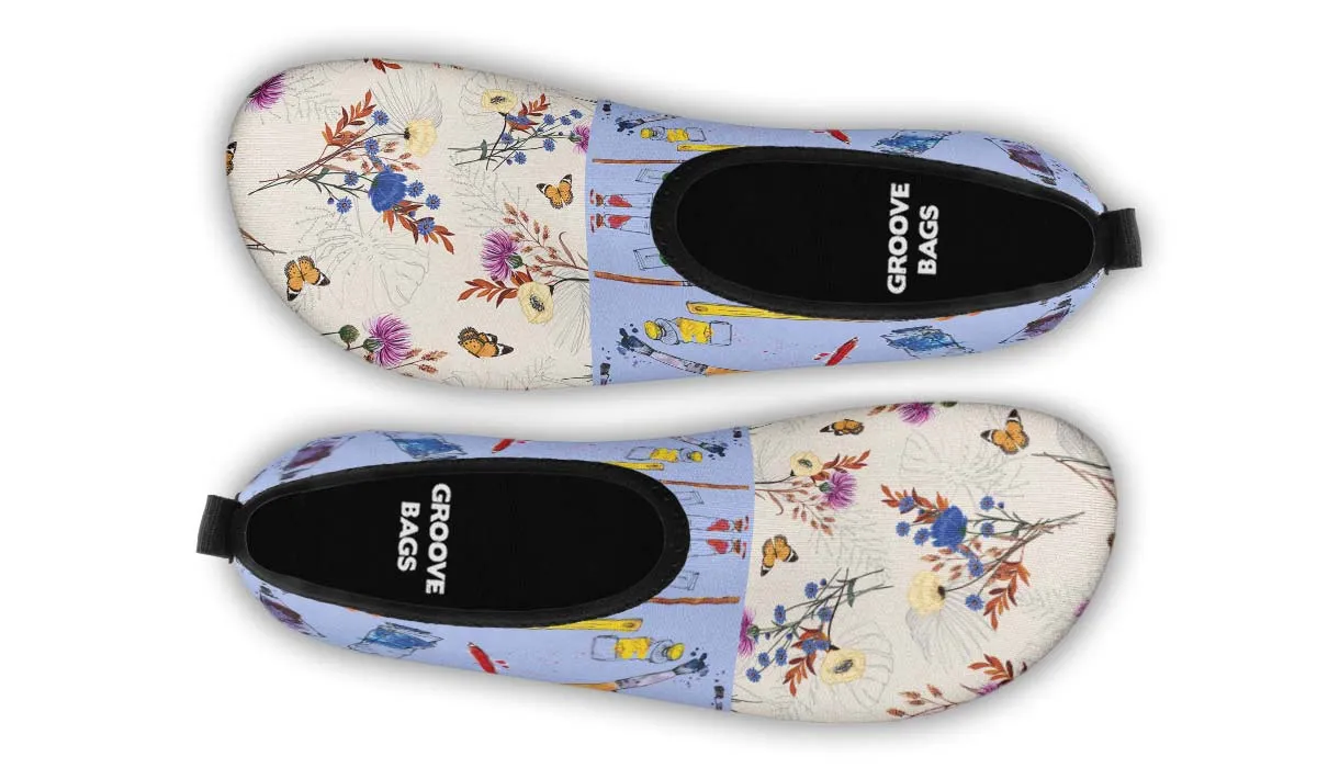Wildflower Artist Aqua Barefoot Shoes