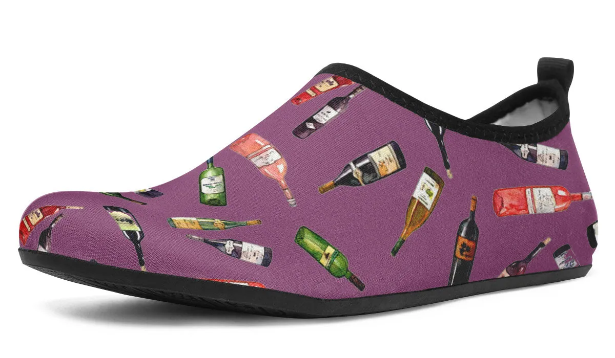 Wine Pattern Aqua Barefoot Shoes
