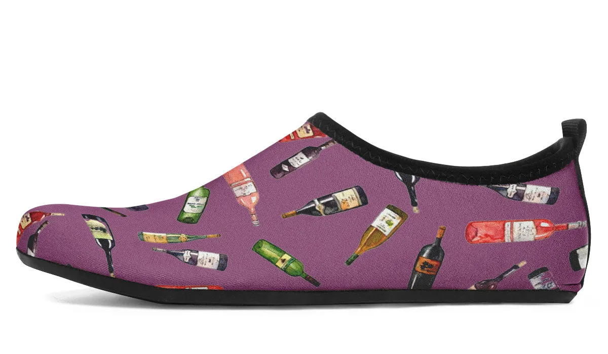 Wine Pattern Aqua Barefoot Shoes