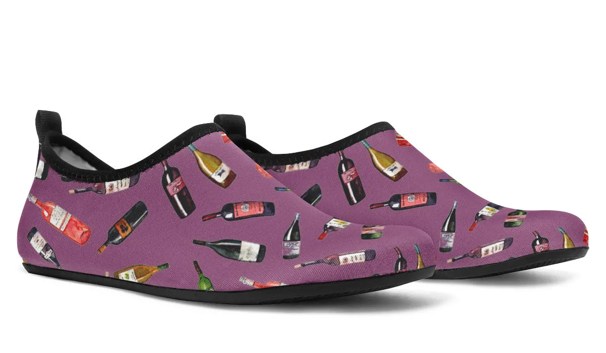 Wine Pattern Aqua Barefoot Shoes