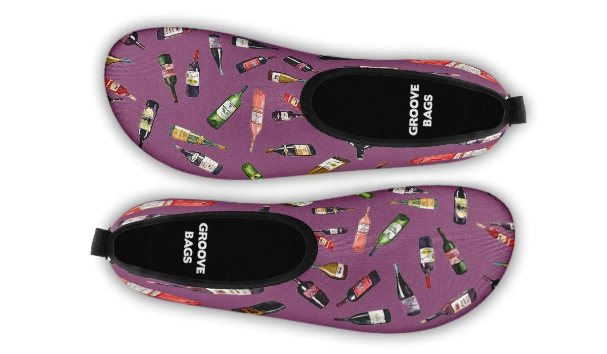 Wine Pattern Aqua Barefoot Shoes