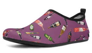 Wine Pattern Aqua Barefoot Shoes