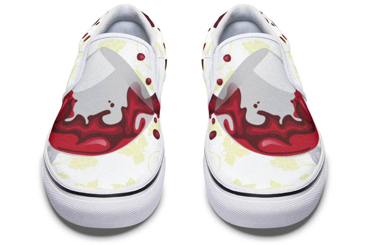 Wine Spill Slip-On Shoes