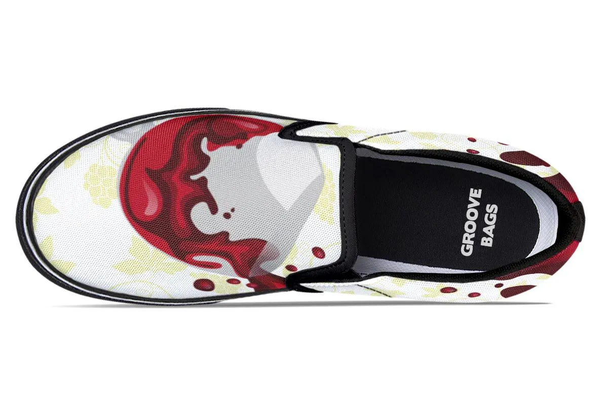 Wine Spill Slip-On Shoes