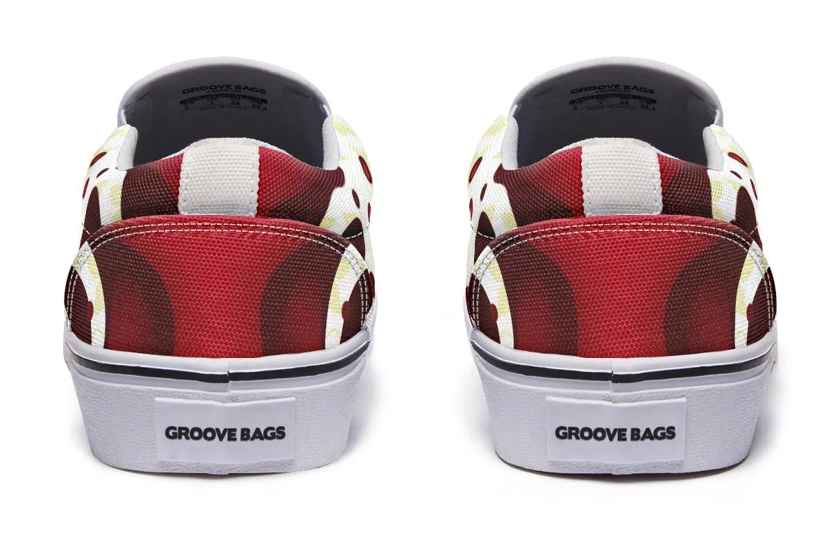 Wine Spill Slip-On Shoes