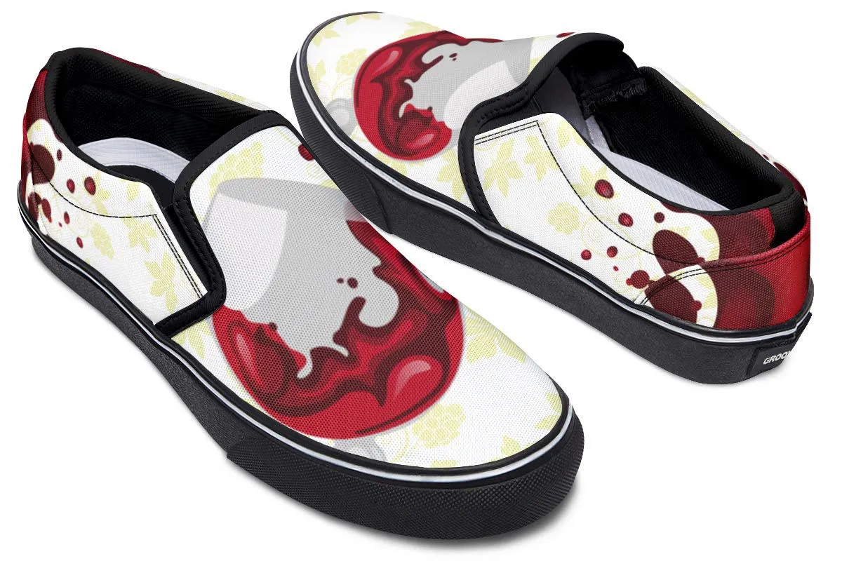 Wine Spill Slip-On Shoes